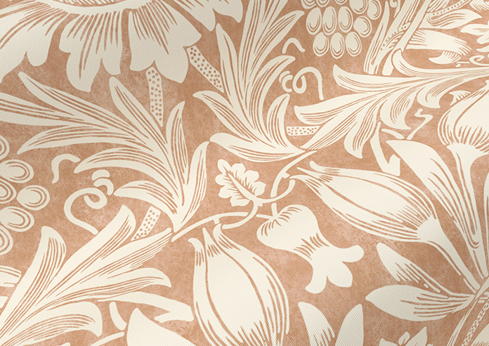 William Morris At Home Sunflower, Madder - Roller Blind - Image 4